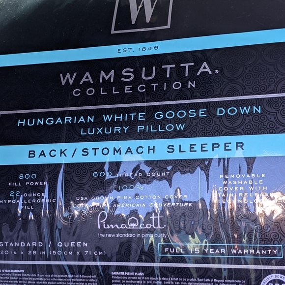 Wamsutta Bedding Wamsutta Hungarian Goose Down Pillow Poshmark